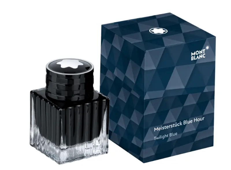 Montblanc inchiostro Blue Hour Twilight Blue Ink bottle Casa